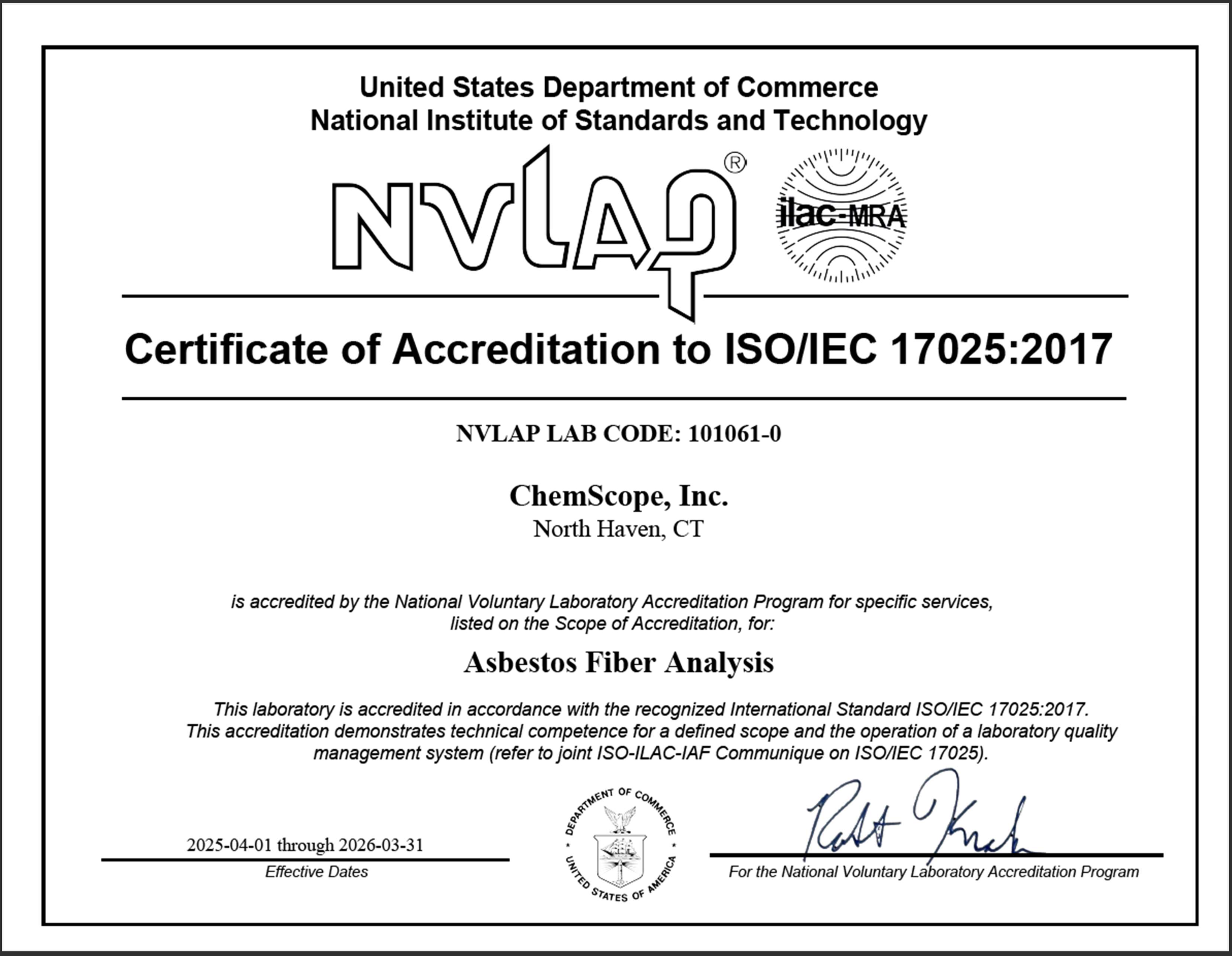 NVLAP Cert exp 03312026